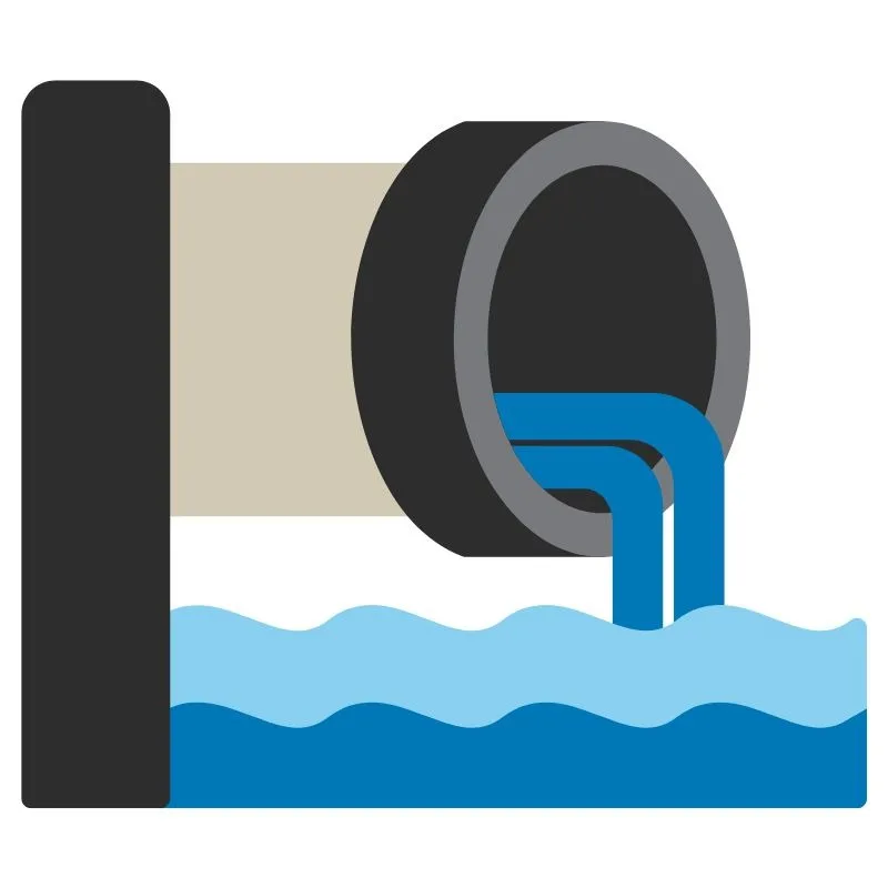 Sistema de vertimiento de aguas tratadas