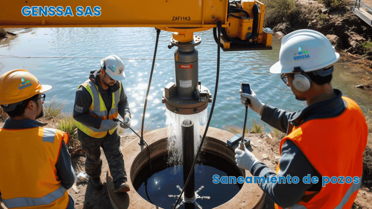 Mantenimiento de pozos de agua con equipo especializado de GENSSA