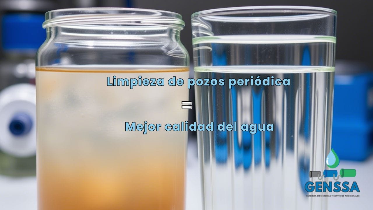 Mejora de la calidad del agua mediante el mantenimiento de pozos de agua.
