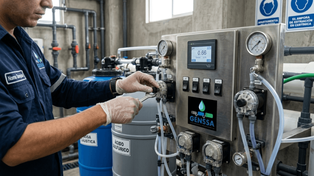 Regulación del nivel de pH en agua mediante sistema automático