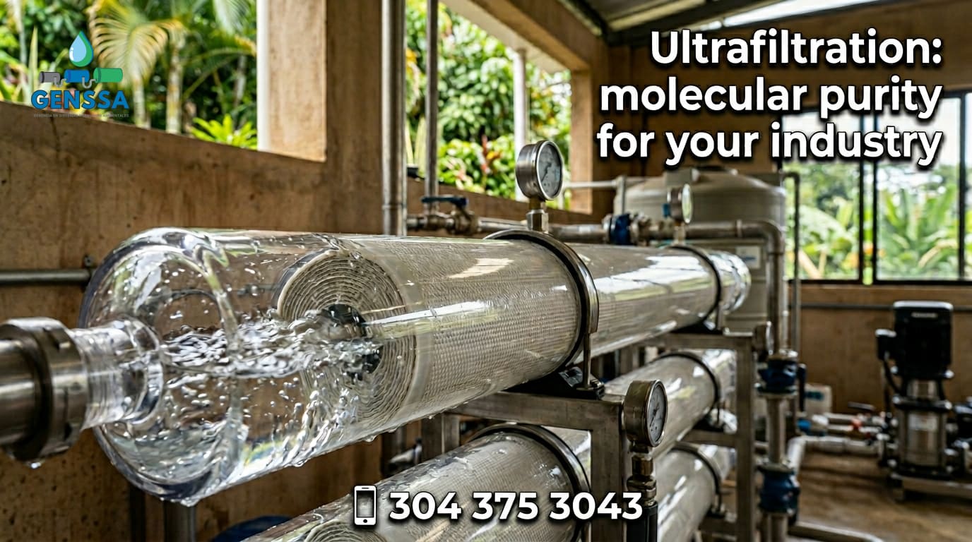 Sistemas de ultrafiltración industrial para agua potable