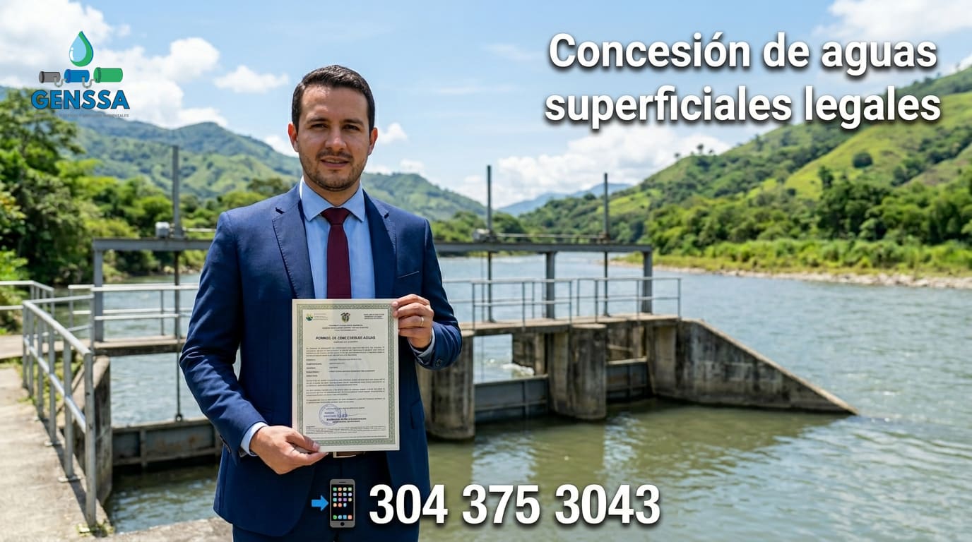 Concesión de aguas superficiales legal en Colombia