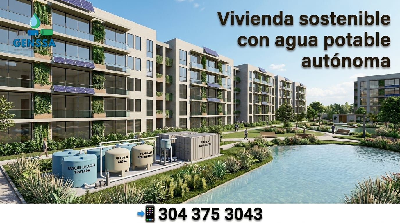 Suministro de agua potable en proyectos de vivienda