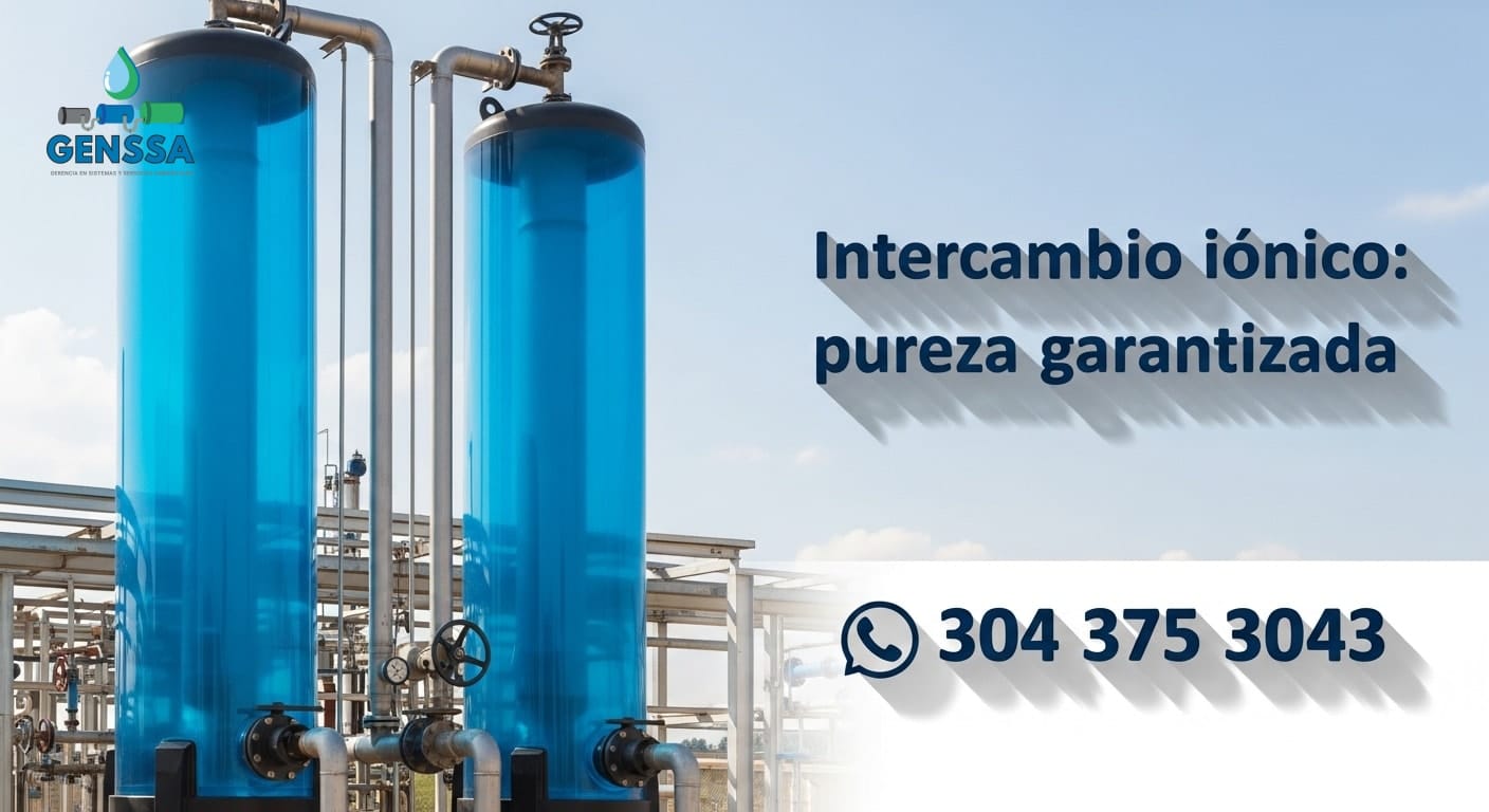 Intercambio iónico agua y tanques de resina industrial