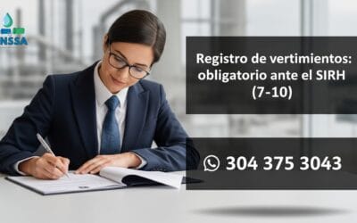 Registro obligatorio de vertimientos: Trámite ante el SIRH