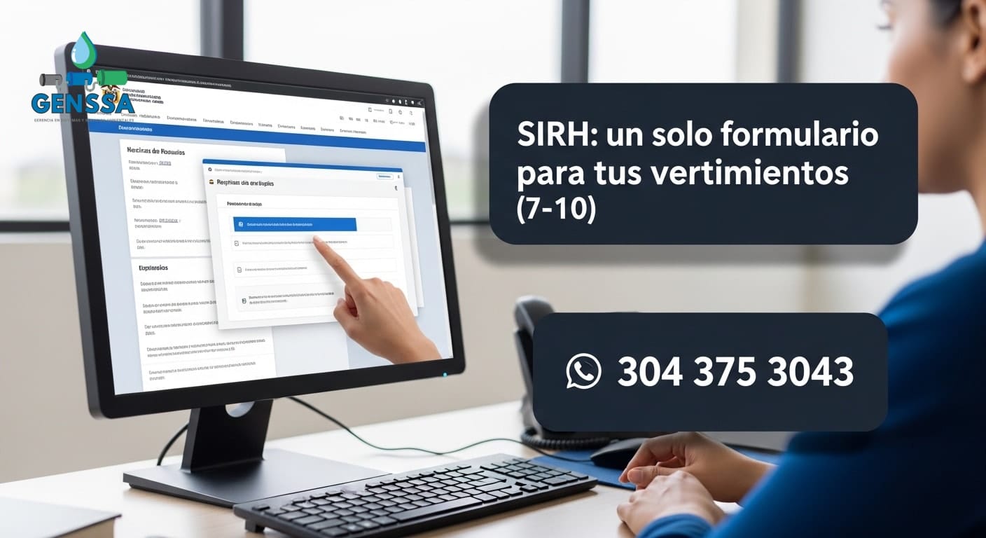 Trámite SIRH y reporte de vertimientos
