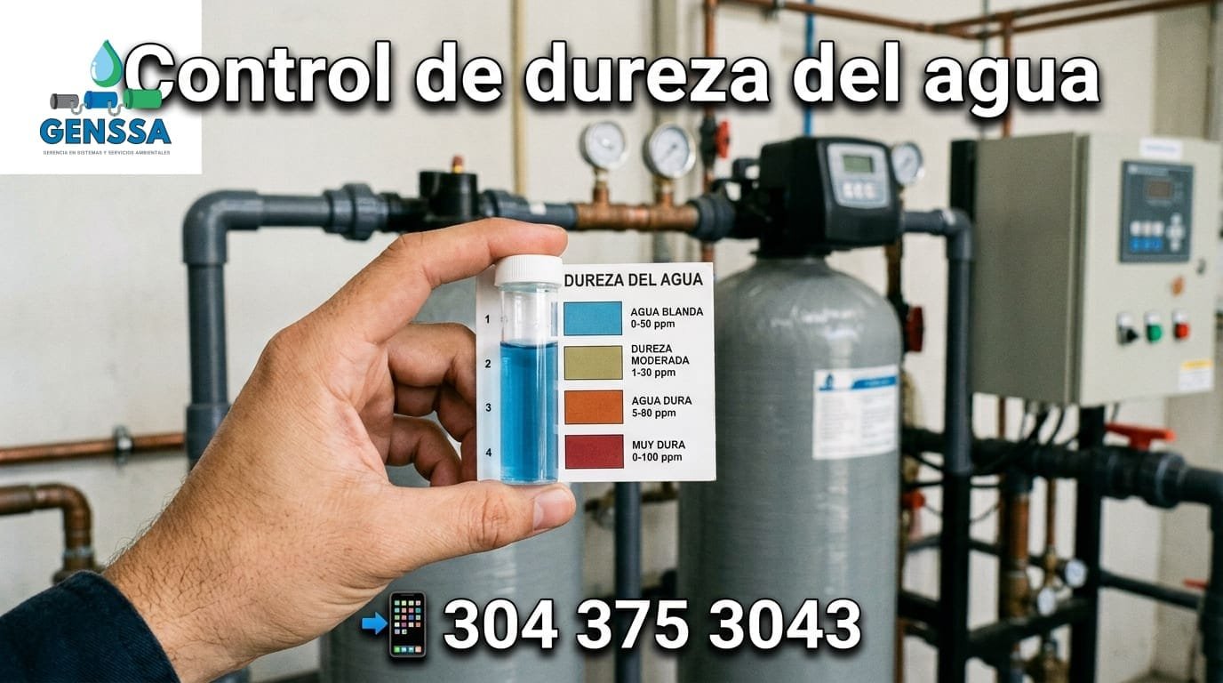 Control de dureza de agua y suavización