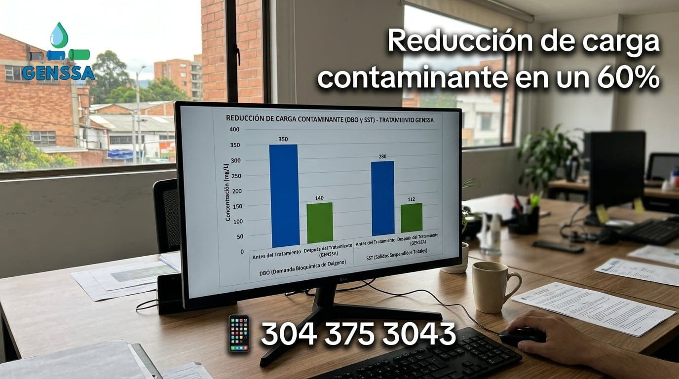 Reducción de carga contaminante y tasas