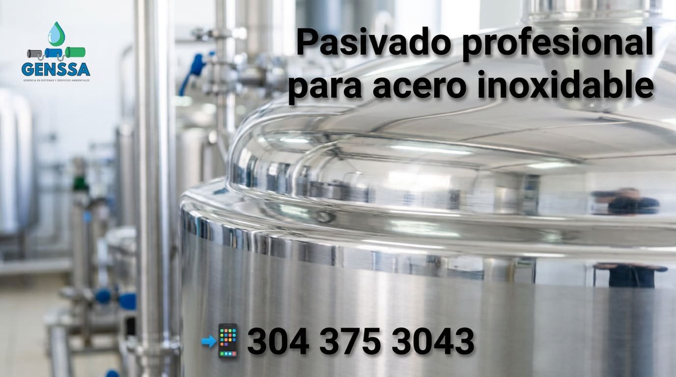 Pasivado de acero inoxidable en tanques industriales
