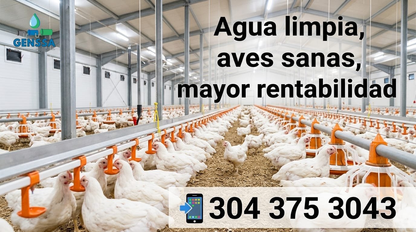 Tratamiento agua sector avícola y bioseguridad