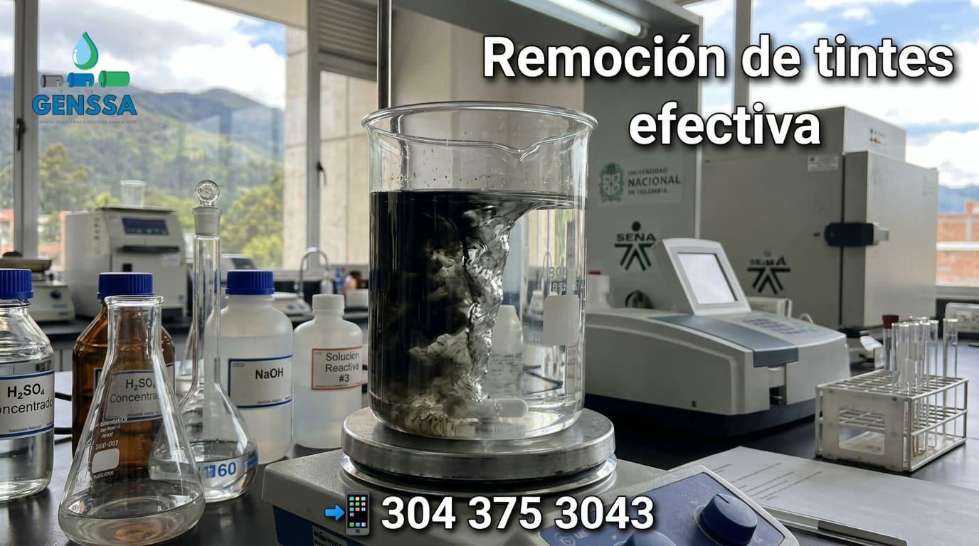 Remoción de color en aguas textiles